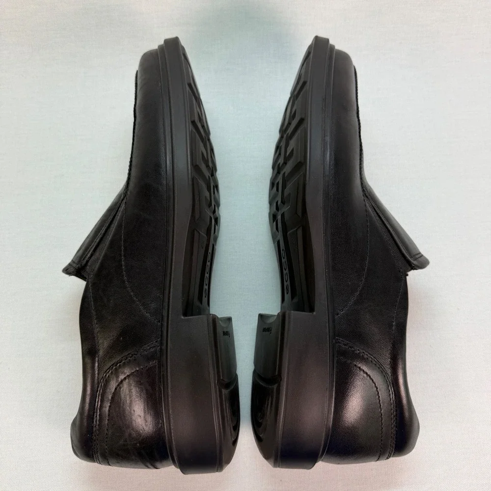 ECCO Helsinki 2 Men's 43 US 9 - 9.5 Black Leather Slip On Dress Shoes